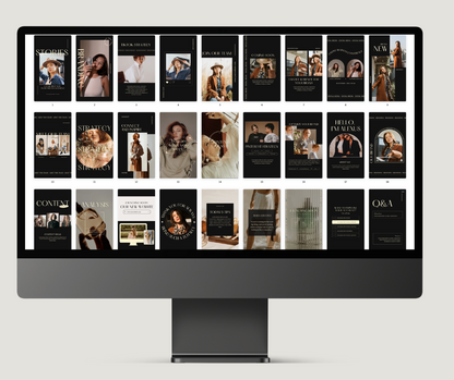 Naomi Bundle 120 Instagram Post & Stories + Ebook + Mock Ups Transform Your Instagram Feed
