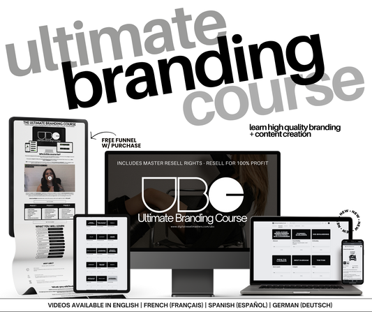 UBC The Ultimate Branding Course + Launch Bundle + 50 Ebooks to start your digital business off right