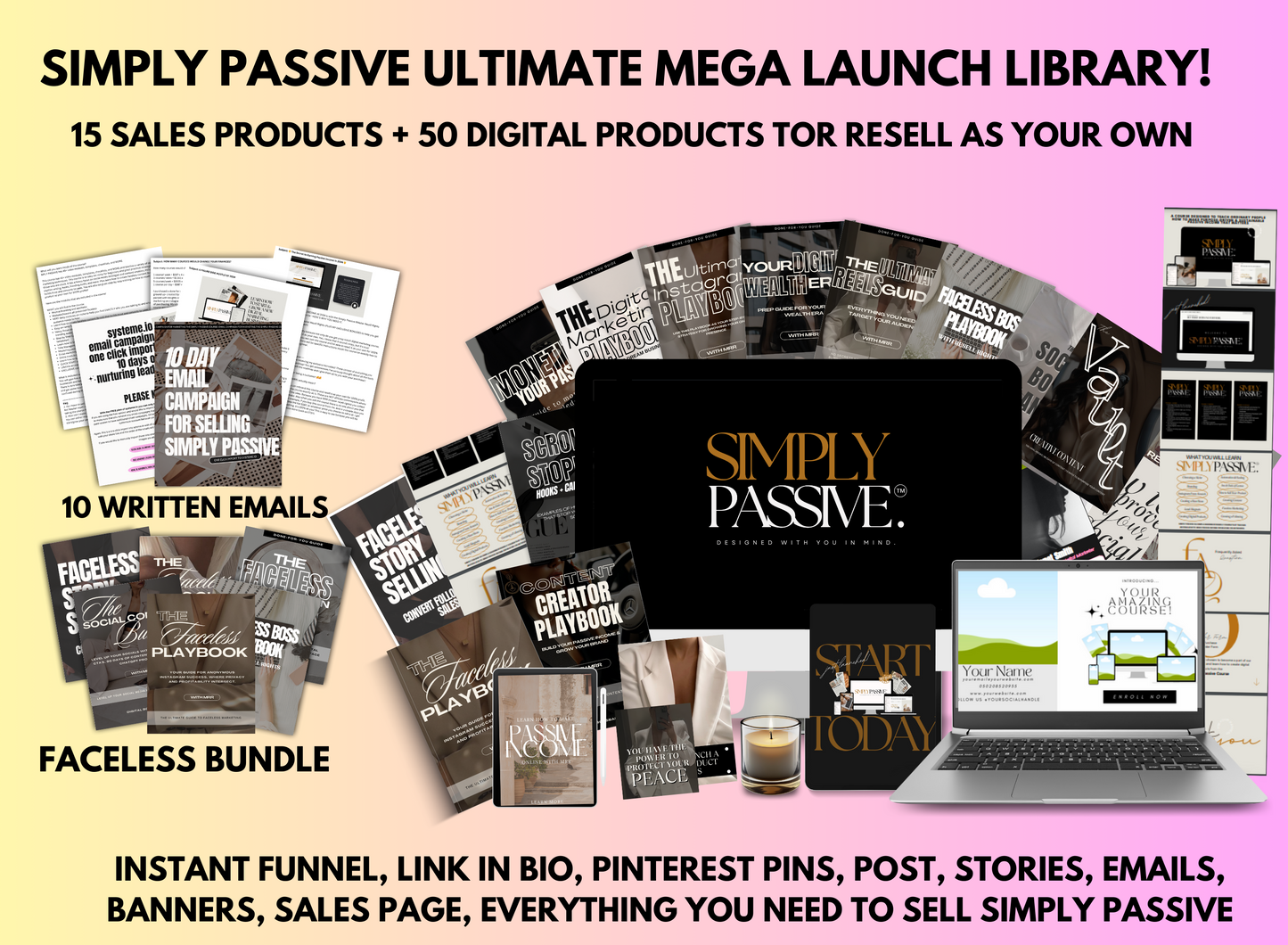 Simply Passive Ultimate Launch Library Bundle with Master Resell Rights